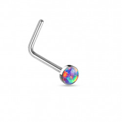 Piercing nez coudé acier avec une opale violette Duk Piercing nez3,80 €