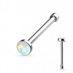 Piercing nez droit acier avec une opale blanche Yuk Piercing nez2,90 €
