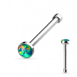 Piercing nez droit acier avec une opale verte Krad Piercing nez2,90 €