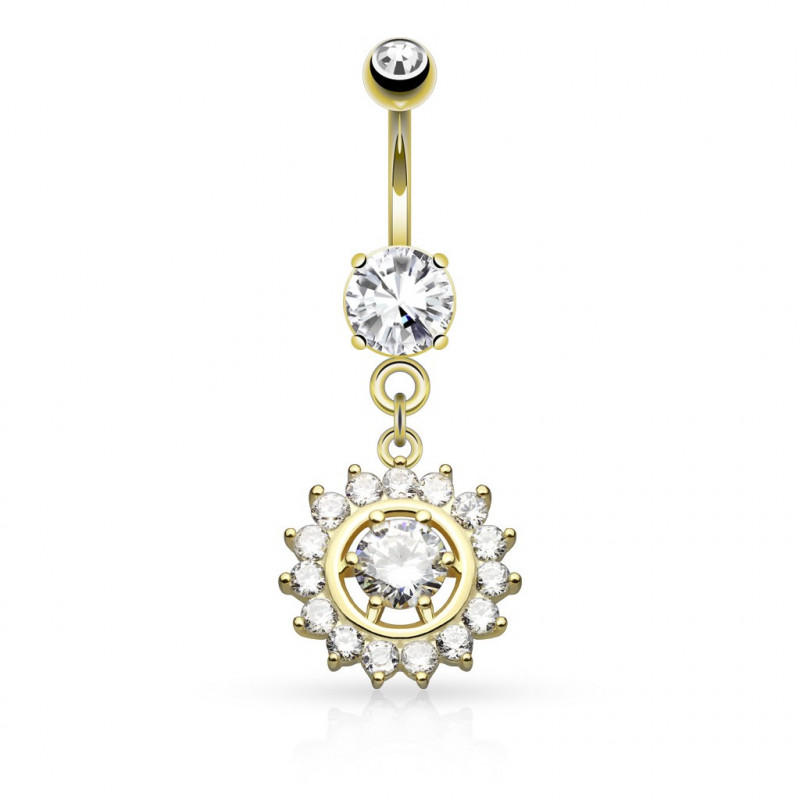 Piercing arcade 8 mm anodisé rose