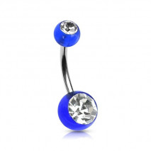 Piercing nombril boule bleu et blanche Piercing nombril2,60 €