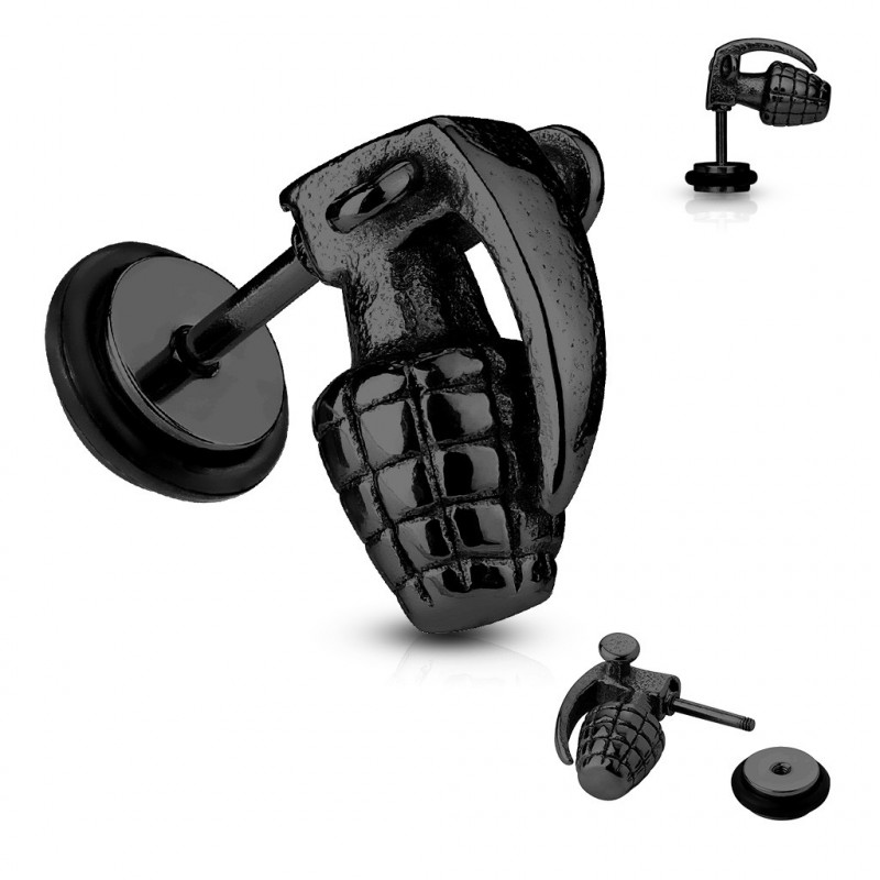 Faux piercing plug avec une grenade noire Geya Faux piercing4,95 €