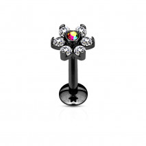 Piercing arcade 8 mm anodisé rose