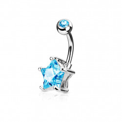 Piercing nombril avec une étoile en zirconium bleu Tazuy Piercing nombril5,75 €
