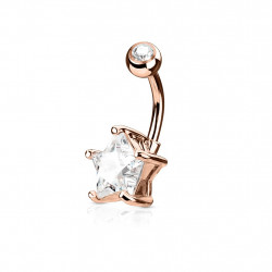 Piercing arcade 8 mm anodisé rose