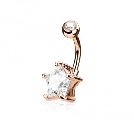 Piercing arcade 8 mm anodisé rose