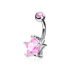 Piercing nombril avec une étoile en zirconium rose Tuyk Piercing nombril5,75 €