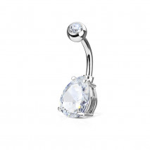 Piercing nombril banane avec une larme en zirconium blanc Tinuj Piercing nombril5,75 €