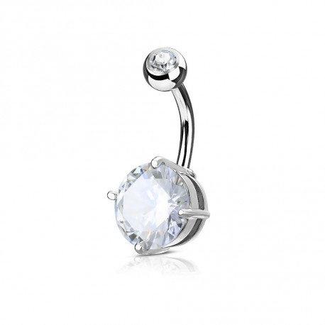 Piercing nombril banane avec un zirconium blanc Tow Piercing nombril5,49 €