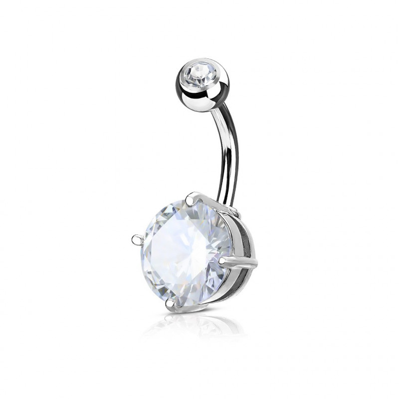 Piercing nombril banane avec un zirconium blanc Tow Piercing nombril5,49 €