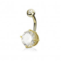 Piercing nombril banane doré avec un zirconium blanc Taxaq Piercing nombril5,60 €