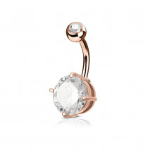 Piercing arcade 8 mm anodisé rose