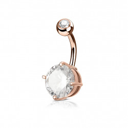 Piercing arcade 8 mm anodisé rose