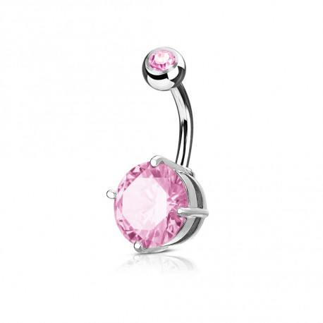 Piercing arcade 8 mm anodisé rose