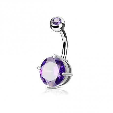 Piercing arcade 8 mm anodisé rose