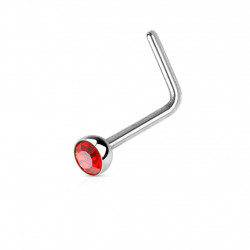 Piercing nez coudé 0,8mm et crystal 2,5mm rouge Bokyh Piercing nez2,25 €