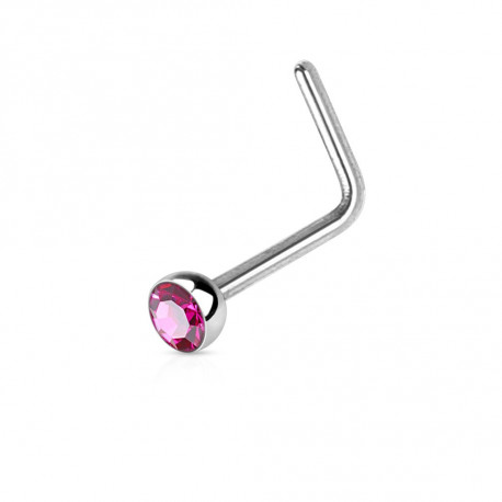 Piercing arcade 8 mm anodisé rose