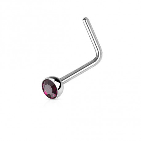 Piercing arcade 8 mm anodisé rose