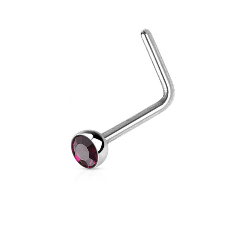 Piercing arcade 8 mm anodisé rose