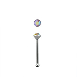 Piercing nez avec un crystal rose 1,8mm Gogy Piercing nez1,65 €