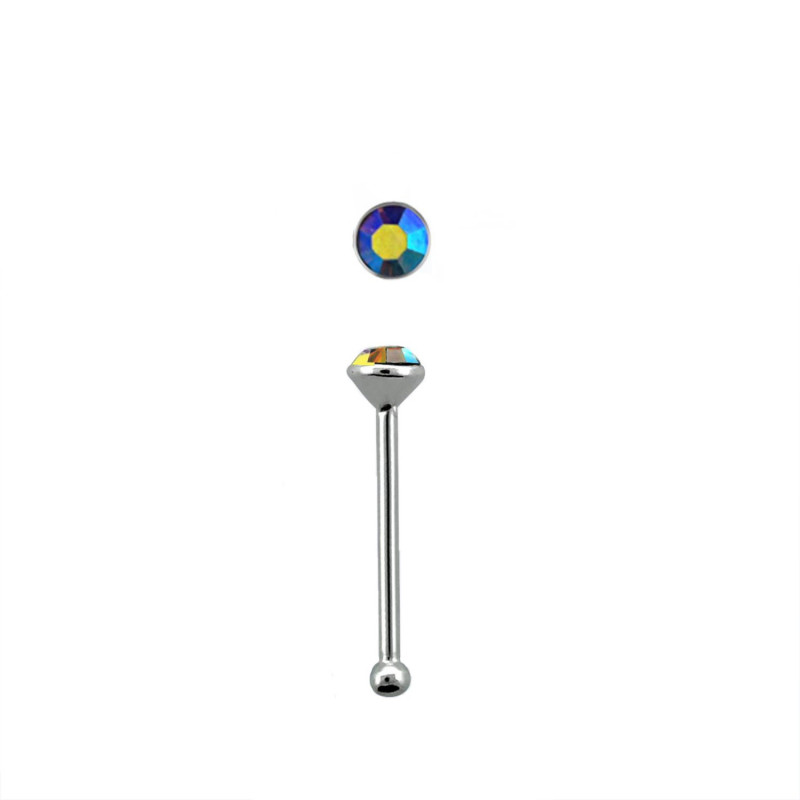 Piercing nez avec un crystal bleu clair 1,8mm Goku Piercing nez1,65 €