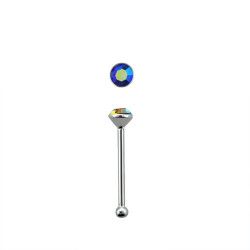Piercing nez avec un crystal bleu 1,8mm Gahu Piercing nez1,65 €