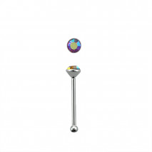 Piercing nez avec un crystal fuchsia 1,8mm Gabo Piercing nez1,65 €