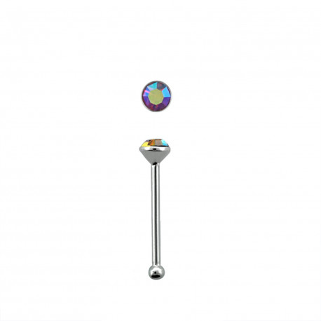 Piercing nez avec un crystal fuchsia 1,8mm Gabo Piercing nez1,65 €