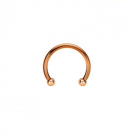 Piercing fer à cheval 6mm or rose et boules 2mm Gluko Piercing oreille4,49 €