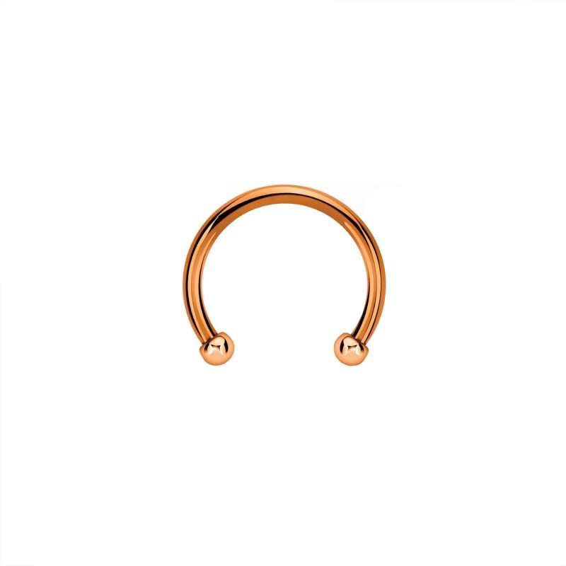 Piercing fer à cheval 8mm or rose et boules 2mm Gikow Piercing oreille4,49 €