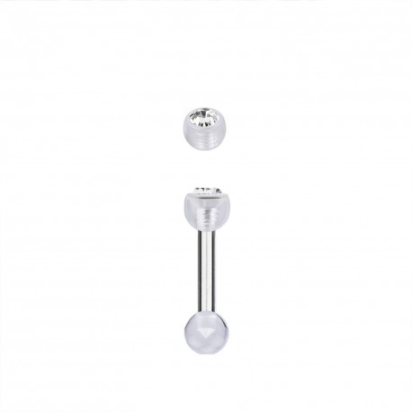 Piercing arcade 8 mm anodisé rose