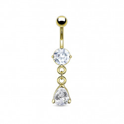 Piercing nombril goutte d'eau en zirconium blanc Toby Piercing nombril6,80 €