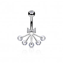 Piercing arcade 8 mm anodisé rose