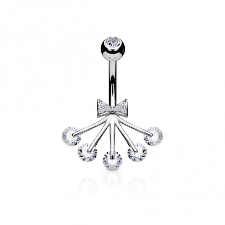 Piercing arcade 8 mm anodisé rose