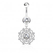 Piercing arcade 8 mm anodisé rose