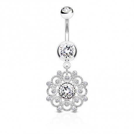 Piercing nombril anneau vintage et crystals blanc Vax Piercing nombril7,90 €