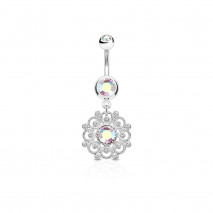 Piercing arcade 8 mm anodisé rose