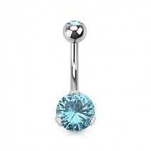 Piercing nombril avec un zirconium bleu aqua Kiko Piercing nombril4,80 €