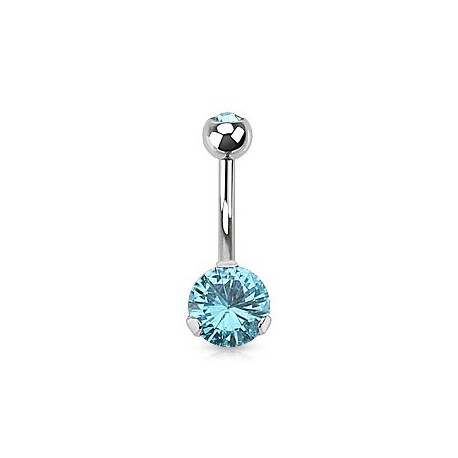 Piercing nombril avec un zirconium bleu aqua Kiko Piercing nombril4,80 €