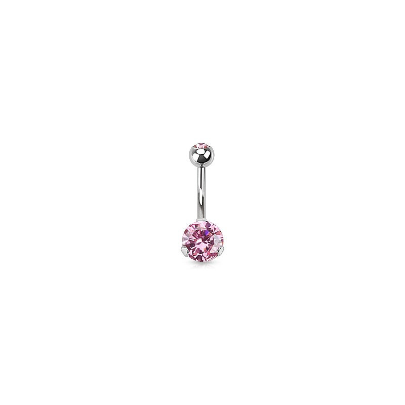 Piercing arcade 8 mm anodisé rose