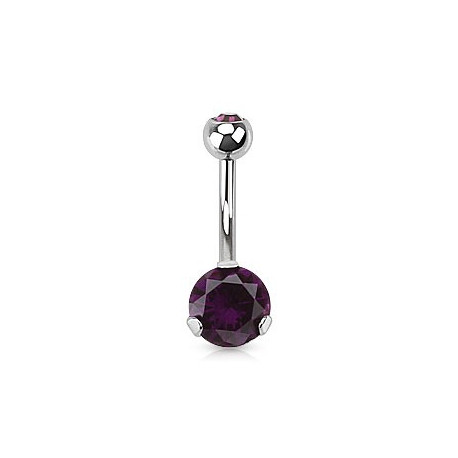 Piercing nombril avec un zirconium violet Mowa Piercing nombril4,80 €