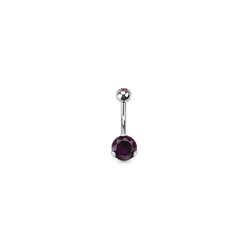 Piercing arcade 8 mm anodisé rose