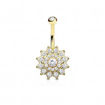 Piercing arcade 8 mm anodisé rose