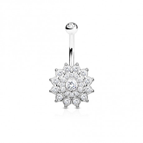 Piercing arcade 8 mm anodisé rose