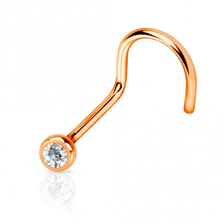 Piercing arcade 8 mm anodisé rose