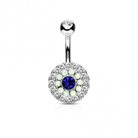 Piercing arcade 8 mm anodisé rose