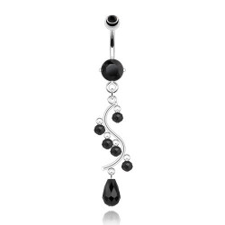 Piercing nombril pendentif vigne noire Zaxa Piercing nombril7,49 €