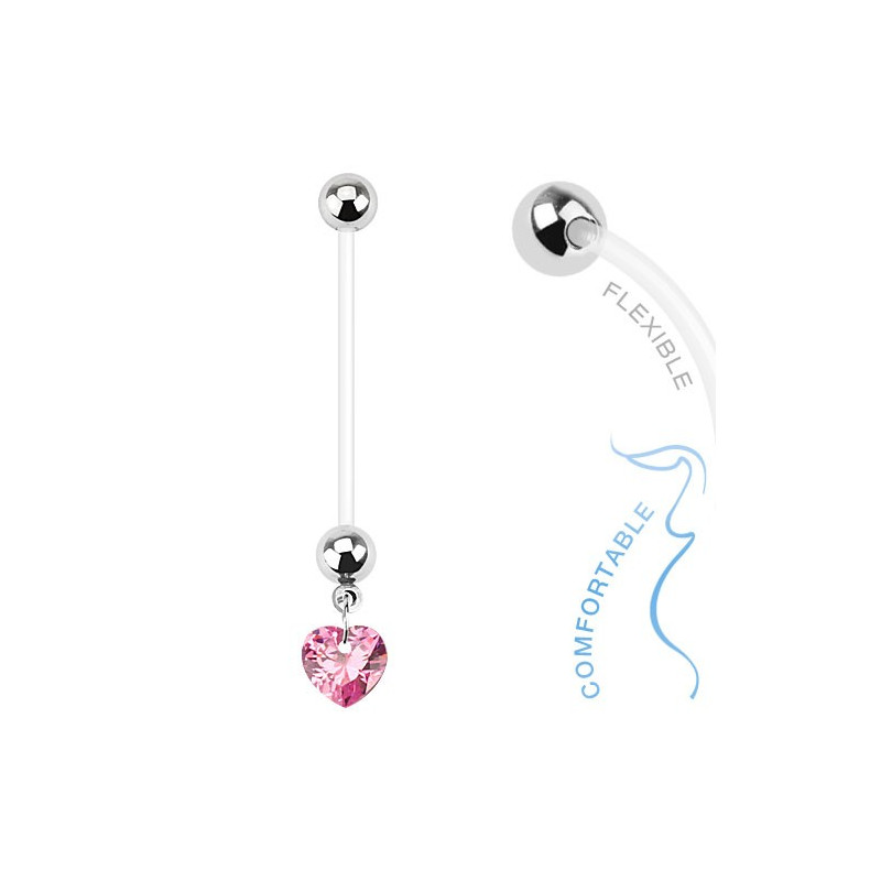 Piercing arcade 8 mm anodisé rose