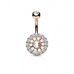 Piercing arcade 8 mm anodisé rose