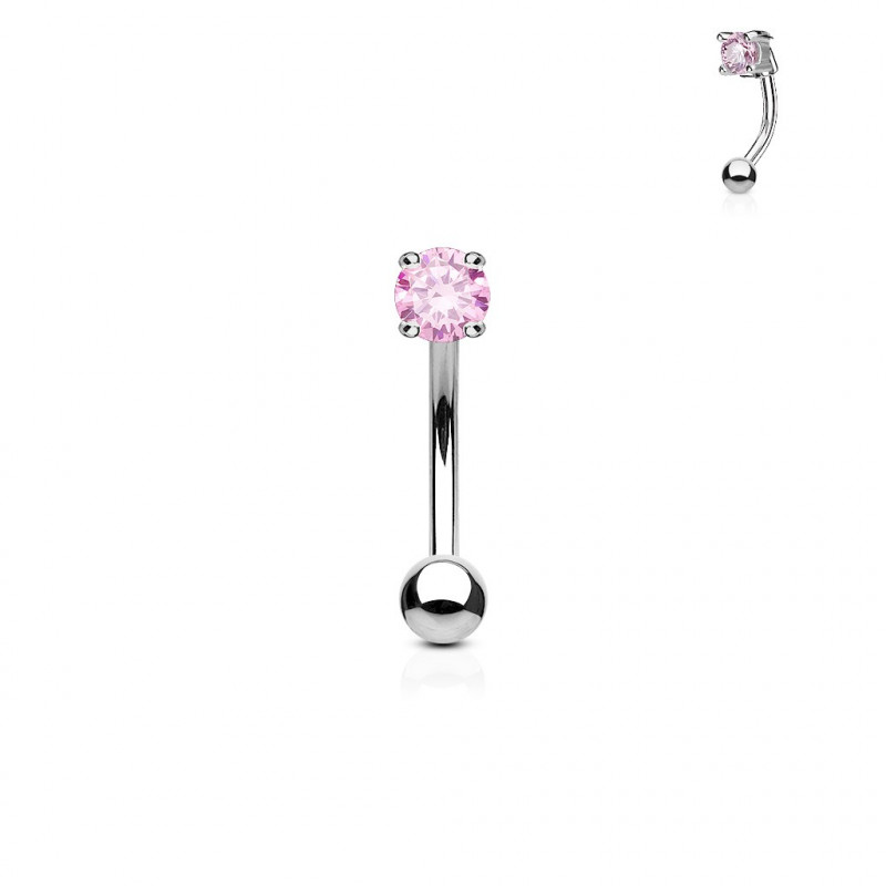 Piercing arcade 8mm en zirconium rose Hazu Piercing arcade3,80 €